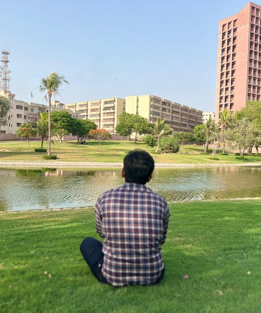 The AKU campus in Karachi, where Mirza Mazhar Baig is based